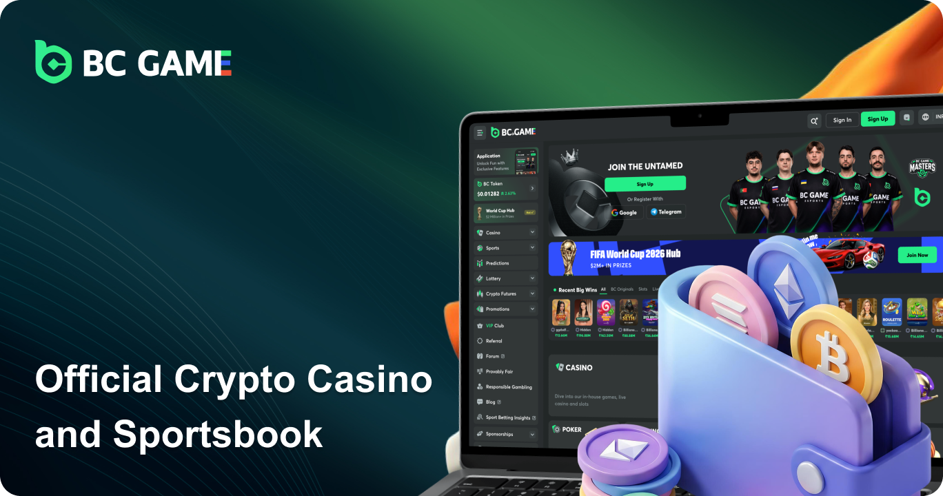 BC.Game - Popular Crypto Casino and Sportsbook Platform in India